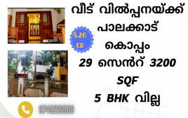 29 cent 3200 SQF Premium Villa for Sale near pattambi,Koppam,palakkad 